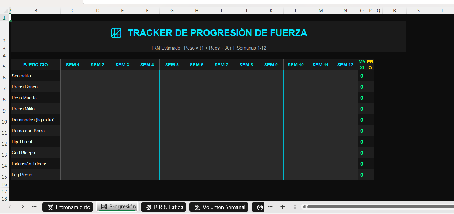 El Tracker de Progreso Automatizado - vista principal